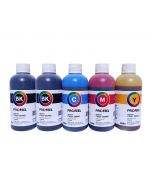 Tinta C9020_C9021 Kit 5 x 250ml InkTec Profeel para Canon : Pigmentada (Black x2) + Corante (CMY)  