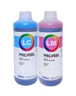 Kit 2 Litros Tinta E0017 Corante Inktec Profeel para EPSON : Light Cyan 1L + Light Magenta 1L