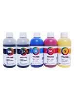 Kit 5 x 250ml Tinta H5970_H5971 Pigmentada Inktec Profeel para HP Pro X : Black (2) + CMY