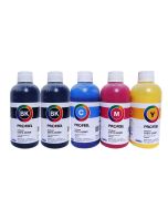 Kit 5 x 250ml Tinta E0013 Pigmentada Inktec Profeel para EPSON : Black x2 +CMY